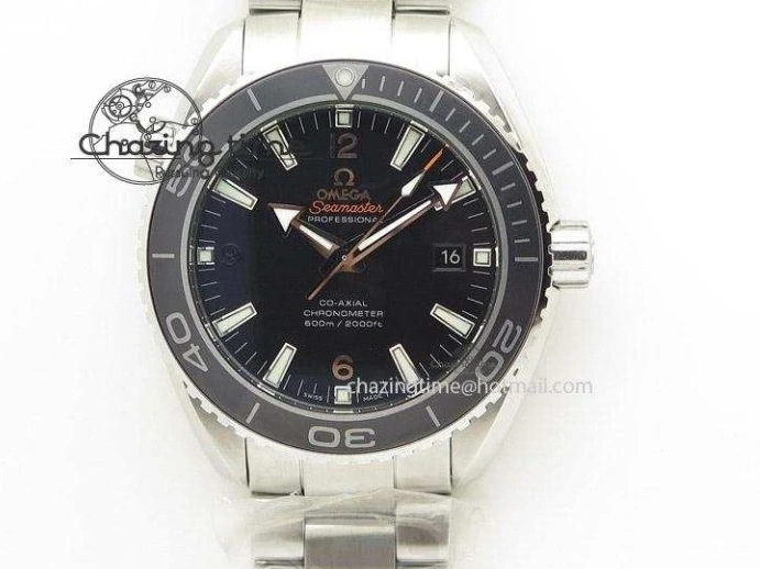 0410 Elegant Globemaster Master Chronometer SS V6F Best Edition Black Dial On Black Leather Strap A 8268